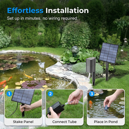 🐟 Save Your Fish Before It's Too Late!  ☀️ Solar-Powered Pond Aerator for Healthier Water & Happier Fish