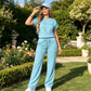 ✨👗 Conjunto feminino de duas peças elegante e confortável para o dia a dia