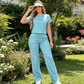 ✨👗 Conjunto feminino de duas peças elegante e confortável para o dia a dia
