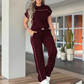 ✨👗 Conjunto feminino de duas peças elegante e confortável para o dia a dia