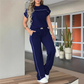 ✨👗 Conjunto feminino de duas peças elegante e confortável para o dia a dia