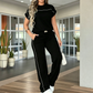 ✨👗 Conjunto feminino de duas peças elegante e confortável para o dia a dia