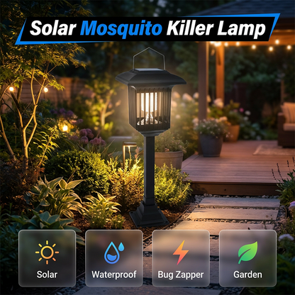 🦟☀️ Lâmpada solar mata-mosquitos – elimine insetos sem energia elétrica