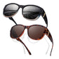 🕶️ Óculos de Sol Polarizados Oversize UV400 – Proteção Total com Estilo Elegante e Moderno