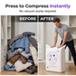 📦✨ Saco de compressão para roupas e edredons – economize até 80% de espaço no armário