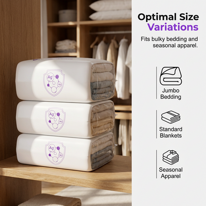 Sacos de armazenamento a vácuo para uso doméstico