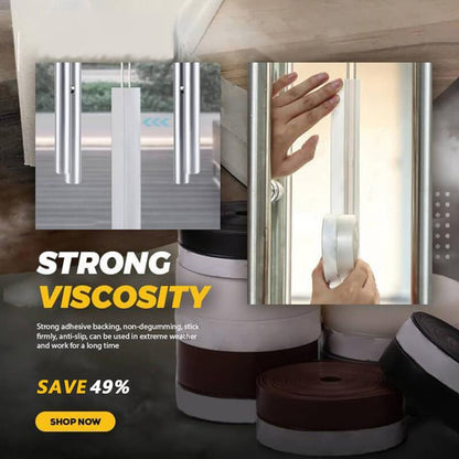 🏠✨ Vedador de Porta Autoadesivo de Silicone – Acabe com poeira, insetos e ruídos indesejados dentro de casa