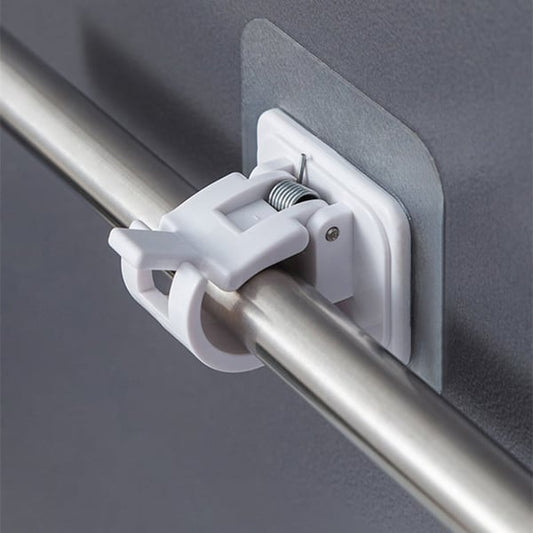 🏠 Suporte Ajustável para Cortinas Sem Furos – Instale Sem Danificar a Parede