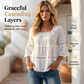 👚🌿 Blusa boho feminina de verão – leve, rendada e respirável