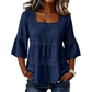 👚🌿 Blusa boho feminina de verão – leve, rendada e respirável