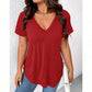 👚✨ Blusa Feminina Casual com Decote em V – Leve, Elegante e Confortável Para o Dia a Dia