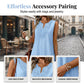 🌿 Vestido Casual Feminino de Algodão e Linho – Leve, Respirável e Elegante para o Dia a Dia