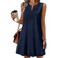 🌿 Vestido Casual Feminino de Algodão e Linho – Leve, Respirável e Elegante para o Dia a Dia