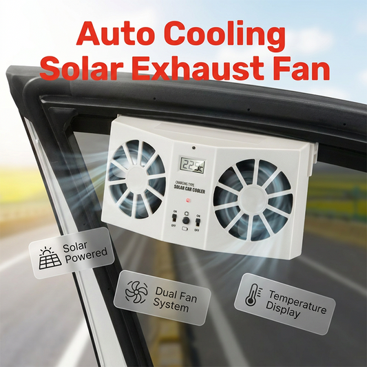 🌞Ventilador de exaustão para carro movido a energia solar