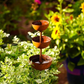 🌿🐦 Bebedouro de Jardim em Ferro Rústico – Fonte Decorativa para Atração de Pássaros