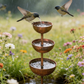 🌿🐦 Bebedouro de Jardim em Ferro Rústico – Fonte Decorativa para Atração de Pássaros