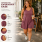 ✨👗 Macacão Feminino Plus Size Sem Mangas – Conforto, Elegância e Caimento Fluido com Bolsos