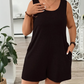 ✨👗 Macacão Feminino Plus Size Sem Mangas – Conforto, Elegância e Caimento Fluido com Bolsos