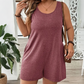✨👗 Macacão Feminino Plus Size Sem Mangas – Conforto, Elegância e Caimento Fluido com Bolsos