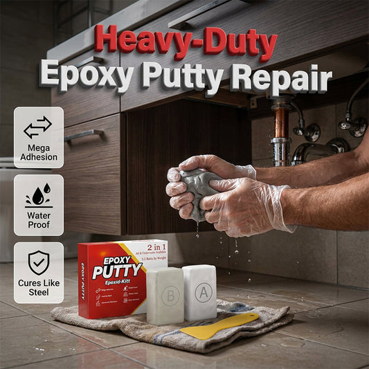 🔧✨ Massa Epóxi de Reparação Ultra Resistente – Conserte canos, cerâmicas e superfícies com facilidade