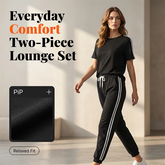 👗✨ Conjunto de moletom feminino de duas peças confortável e estiloso para uso diário