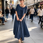 👗🌿 Conjunto Feminino de Verão 2 Peças – Blusa Solta + Saia Fluida Respirável para Elegância Sem Esforço