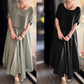 👗🌿 Conjunto Feminino de Verão 2 Peças – Blusa Solta + Saia Fluida Respirável para Elegância Sem Esforço