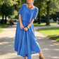 👗🌿 Conjunto Feminino de Verão 2 Peças – Blusa Solta + Saia Fluida Respirável para Elegância Sem Esforço