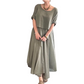👗🌿 Conjunto Feminino de Verão 2 Peças – Blusa Solta + Saia Fluida Respirável para Elegância Sem Esforço