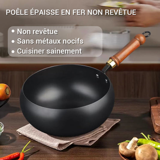 🍳✨ Frigideira de Ferro Fundido Premium – Cozinhe sem grudar, mais saudável e com durabilidade por anos