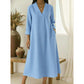 🔥Women’s V-Neck Cotton Linen A Line Dress