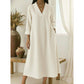 🔥Women’s V-Neck Cotton Linen A Line Dress