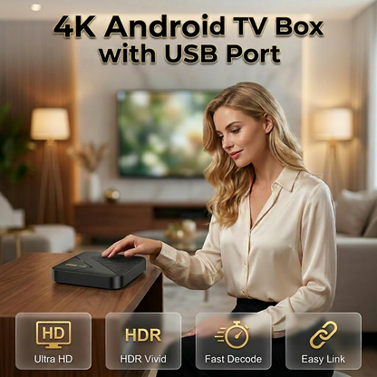 🔥Promoção Imperdível de 2026: 50% de desconto🔥Android TV Box com Bluetooth