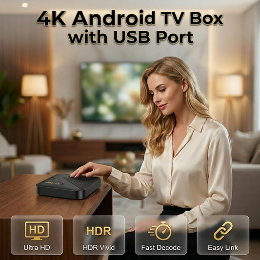 🔥Promoção Imperdível de 2026: 50% de desconto🔥Android TV Box com Bluetooth