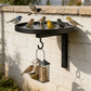 🐦 Banheira e Comedouro de Pássaros 2 em 1 para Parede – Decoração de Jardim + Água e Alimentação para Aves Silvestres