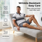 👕🏖️ Conjunto masculino verão camisa + bermuda – leve, elegante e respirável