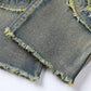 👖 Calça Jeans Masculina Flare Destroyed – Estilo Urbano, Conforto e Design Moderno com Franjas
