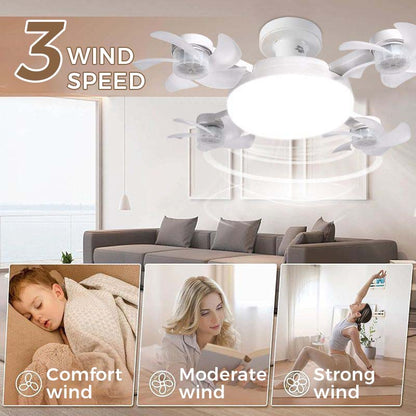 💡🌀 Ventilador de teto LED moderno com controle remoto – conforto e iluminação 2 em 1