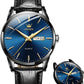 ⌚✨ Relógio Masculino Clássico com Dia e Data – Elegância em Aço Inoxidável