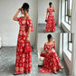 🌺✨ Vestido Maxi Resort floral com recorte na cintura – elegância leve para o verão