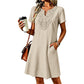 👗✨ Vestido boho feminino decote em V com renda – leve e elegante