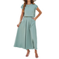 🌸New Arrivals & Best Sellers-Women's Casual Solid Color Top and Skirt Set