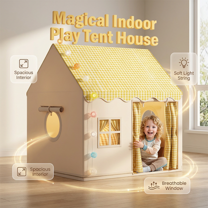 🎪 Tenda Infantil Mágica com Luzes – Casinha de Brincar Encantadora