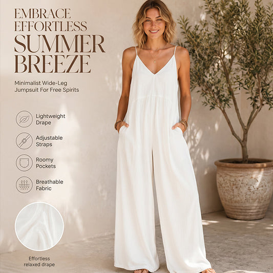 👗✨ Macacão Feminino com Alças Finas e Costas Nuas – Elegância e Conforto para o Verão