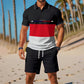 ✨ Conjunto Feminino 2 Peças de Verão – Camiseta Polo + Shorts Confortáveis e Leves