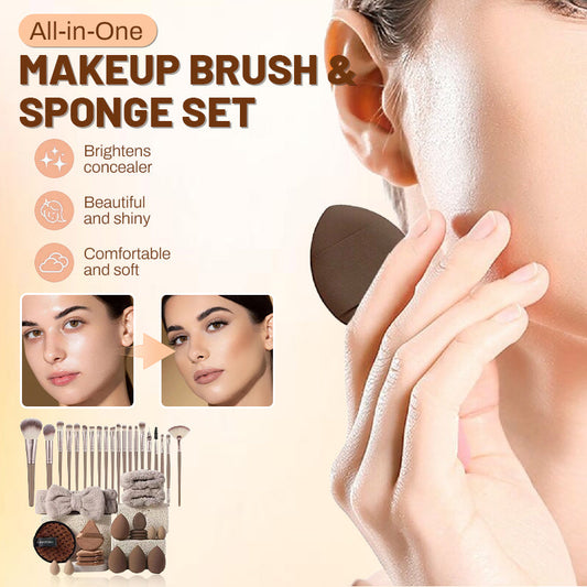 💄 Kit Completo de Pincéis e Esponjas de Maquiagem – Profissional 40/51 Peças