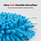 🧼✨ Refil de Mop Giratório de Chenille Premium – Alta Absorção e Limpeza Profunda Sem Esforço