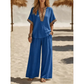 ✨ Conjunto Feminino Elegante de 2 Peças com Decote em V – Conforto, Estilo e Caimento Perfeito