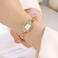 ✨ Relógio Feminino Quadrado com Cordão Elegante – Brilho Sofisticado e Ajuste Perfeito no Pulso