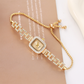 ✨ Relógio Feminino Quadrado com Cordão Elegante – Brilho Sofisticado e Ajuste Perfeito no Pulso